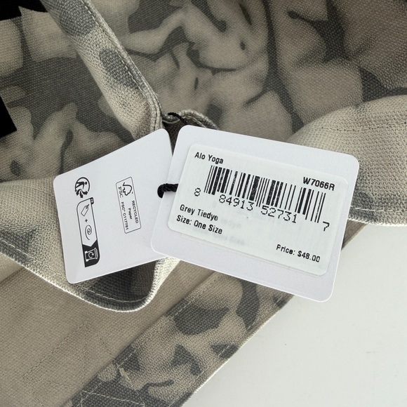 Brand New Alo Yoga Iconic Grey Tie Dye Shopper Bag - Picture 6 of 8
